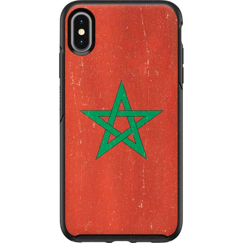 Morocco Flag Distressed Otterbox Symmetry iPhone Skin